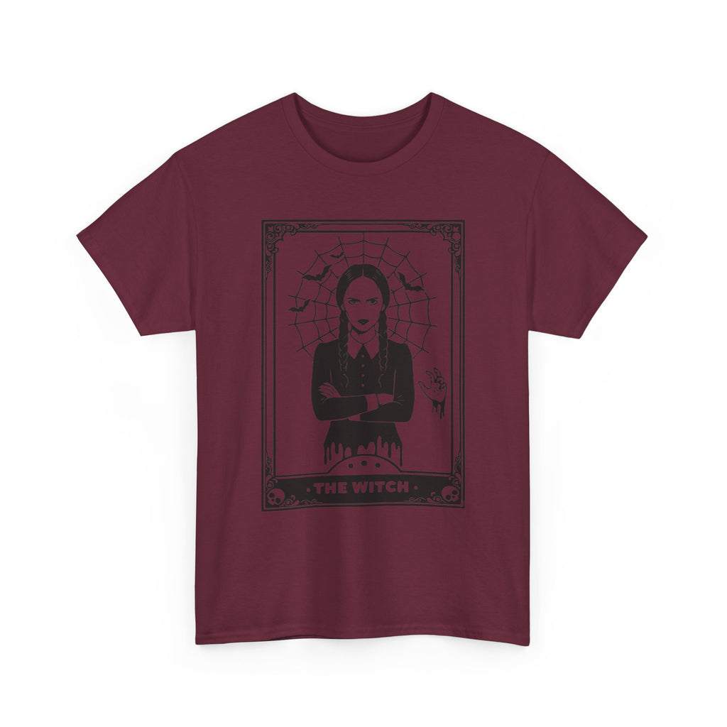 The Witch Graphic Tee - Gothic Tarot-Style Witch T-Shirt