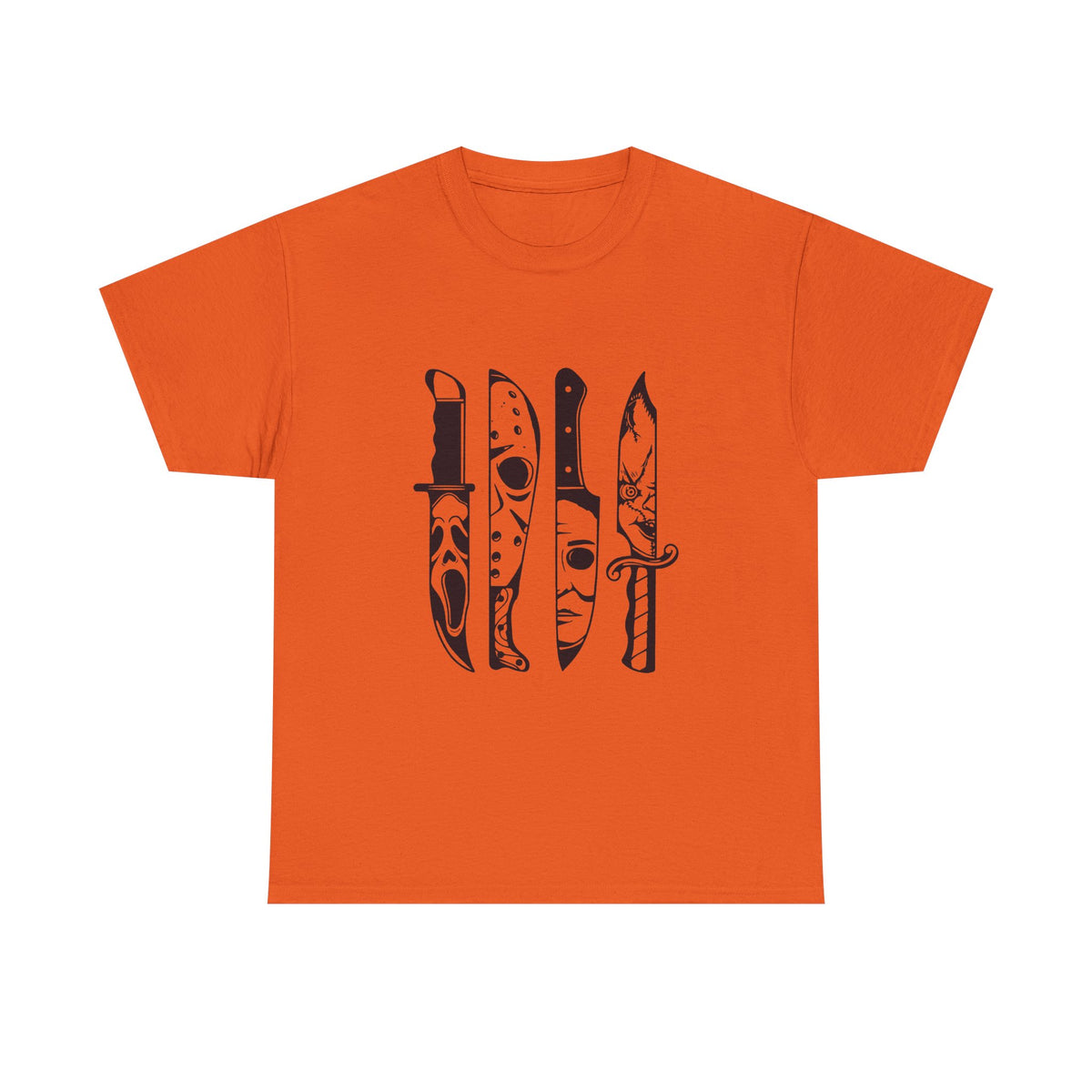 Knife Silhouette Tee — Black Blade Graphic T‑Shirt
