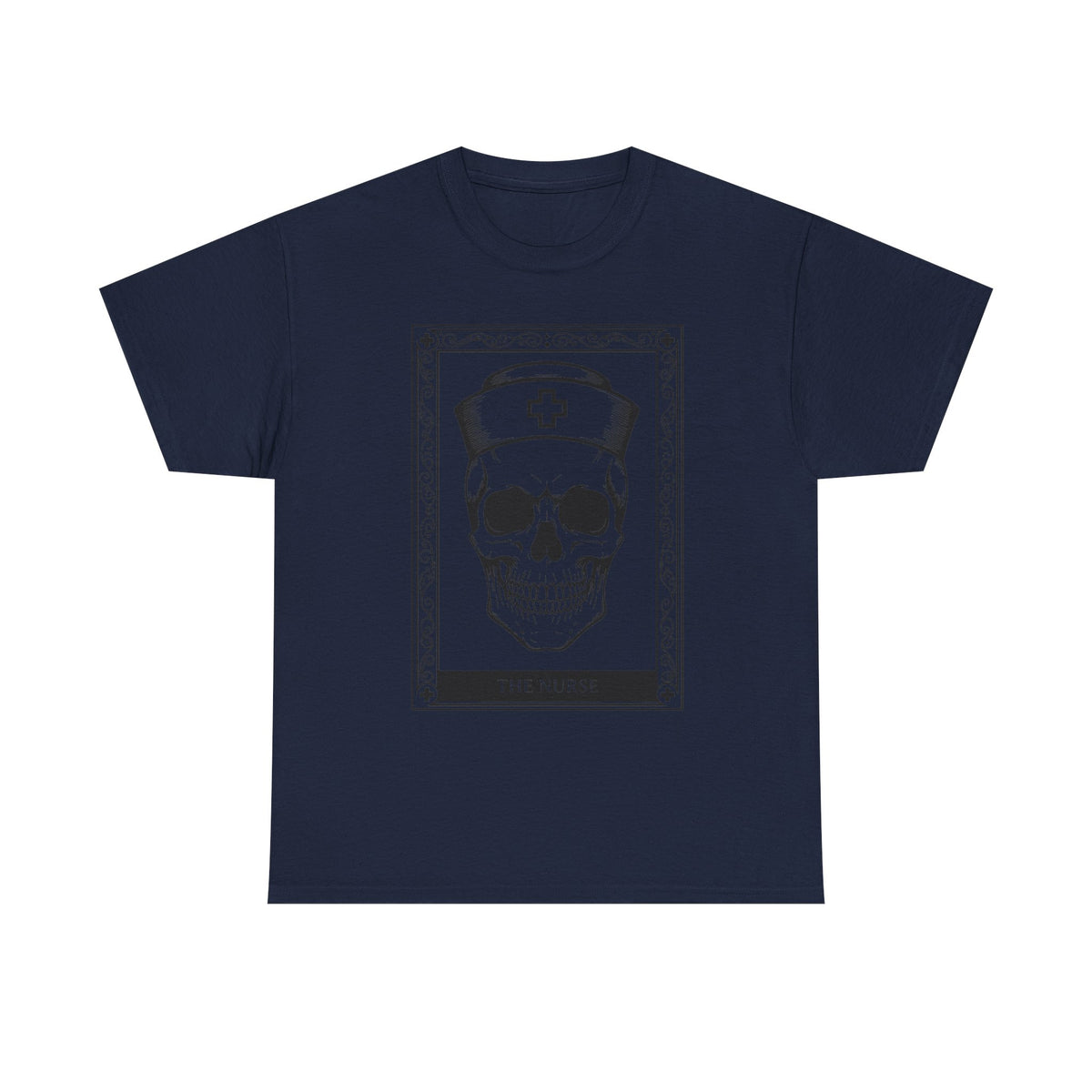 Nurse Skull Graphic Tee — Gothic Medical Skull T‑Shirt