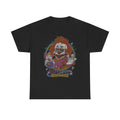 Creepy Clown Graphic Tee — "Birthday" Horror Carnival T-Shirt