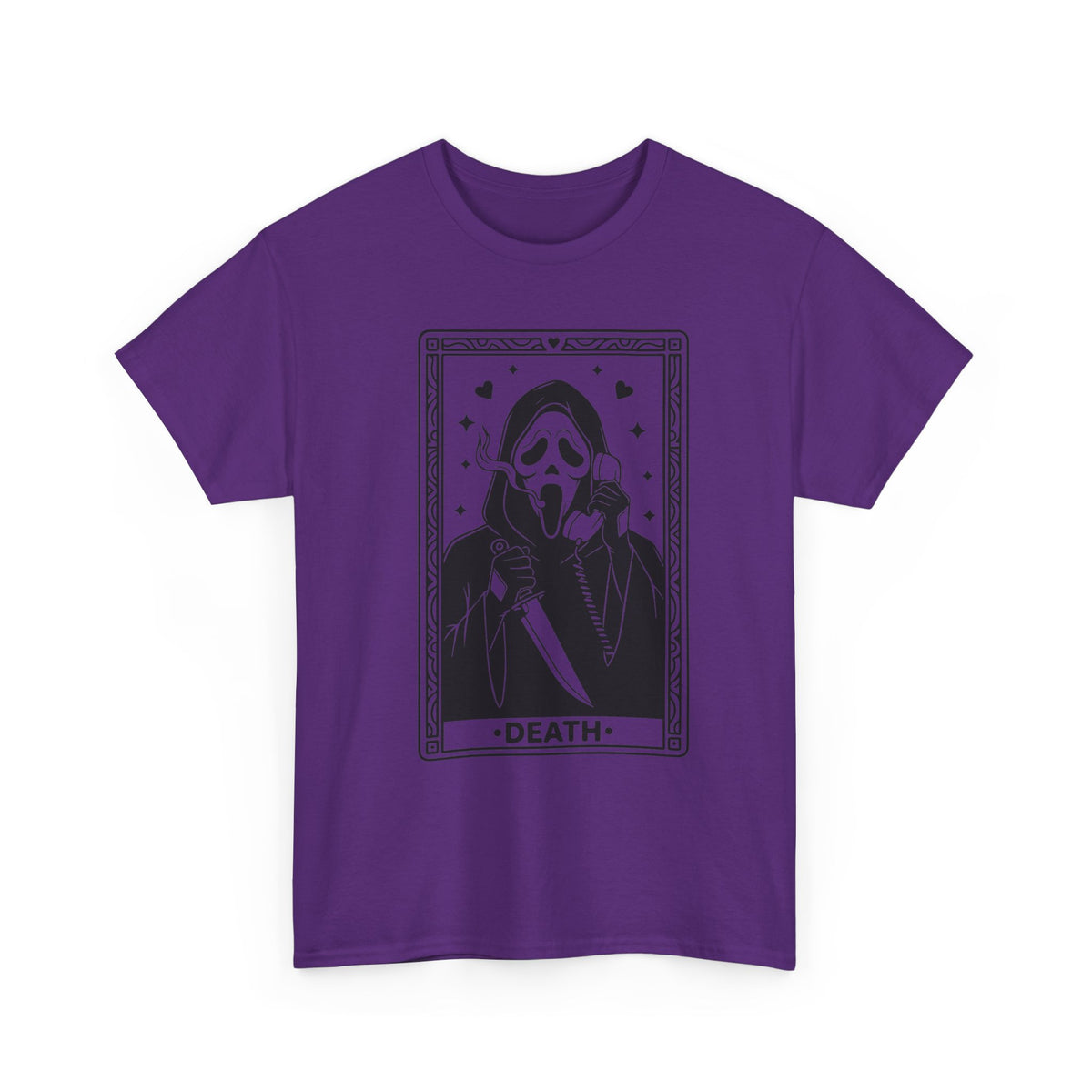 Death Tarot Card Tee — Gothic Skull Reaper Graphic T-Shirt