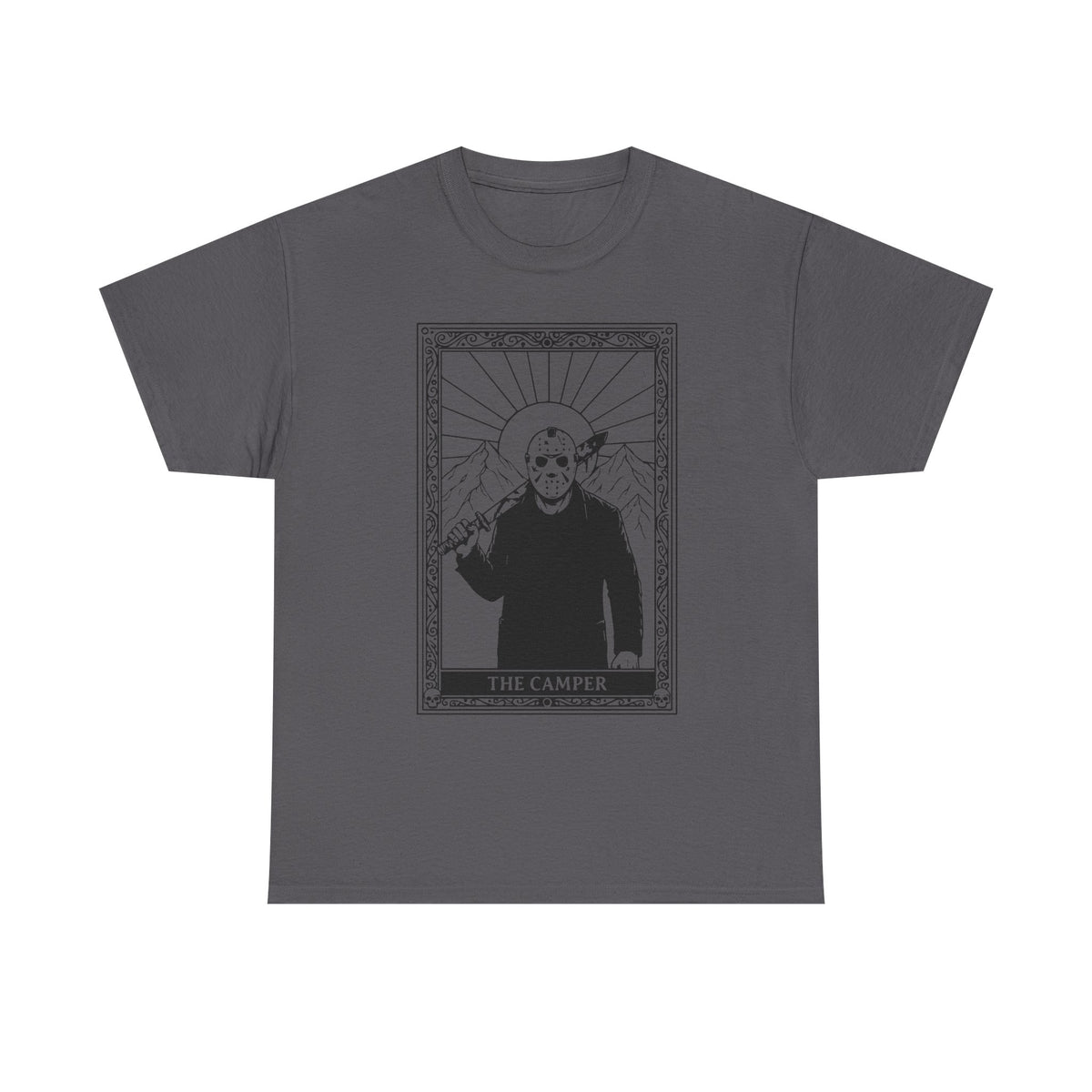 Skull Saint Graphic Tee — Mountain Tarot Illustration