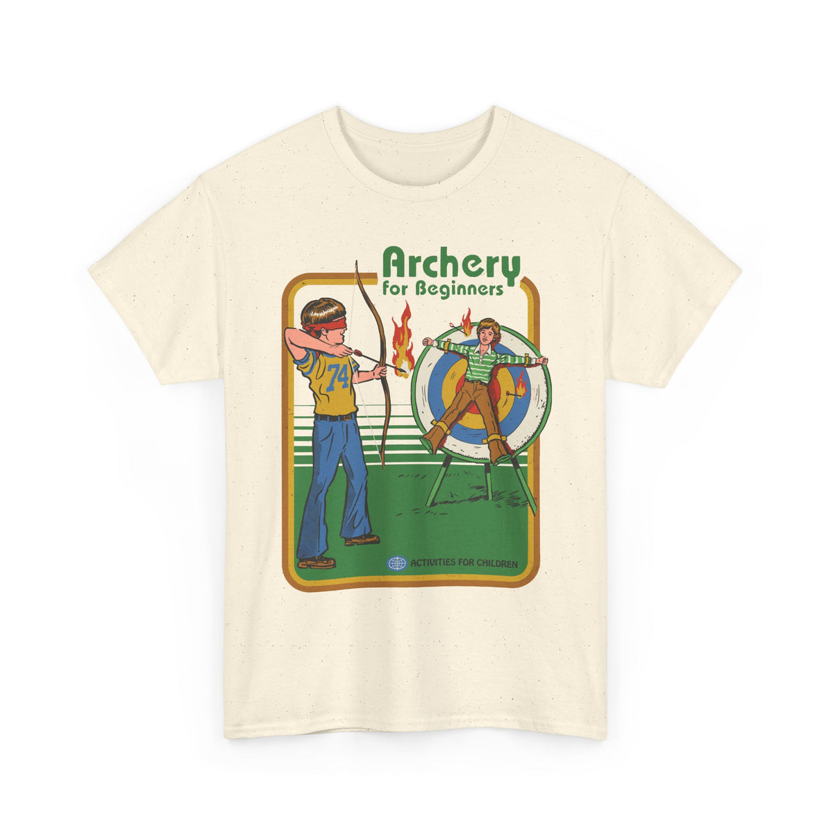 Archery for Beginners T-Shirt — Retro Archery Instruction Tee