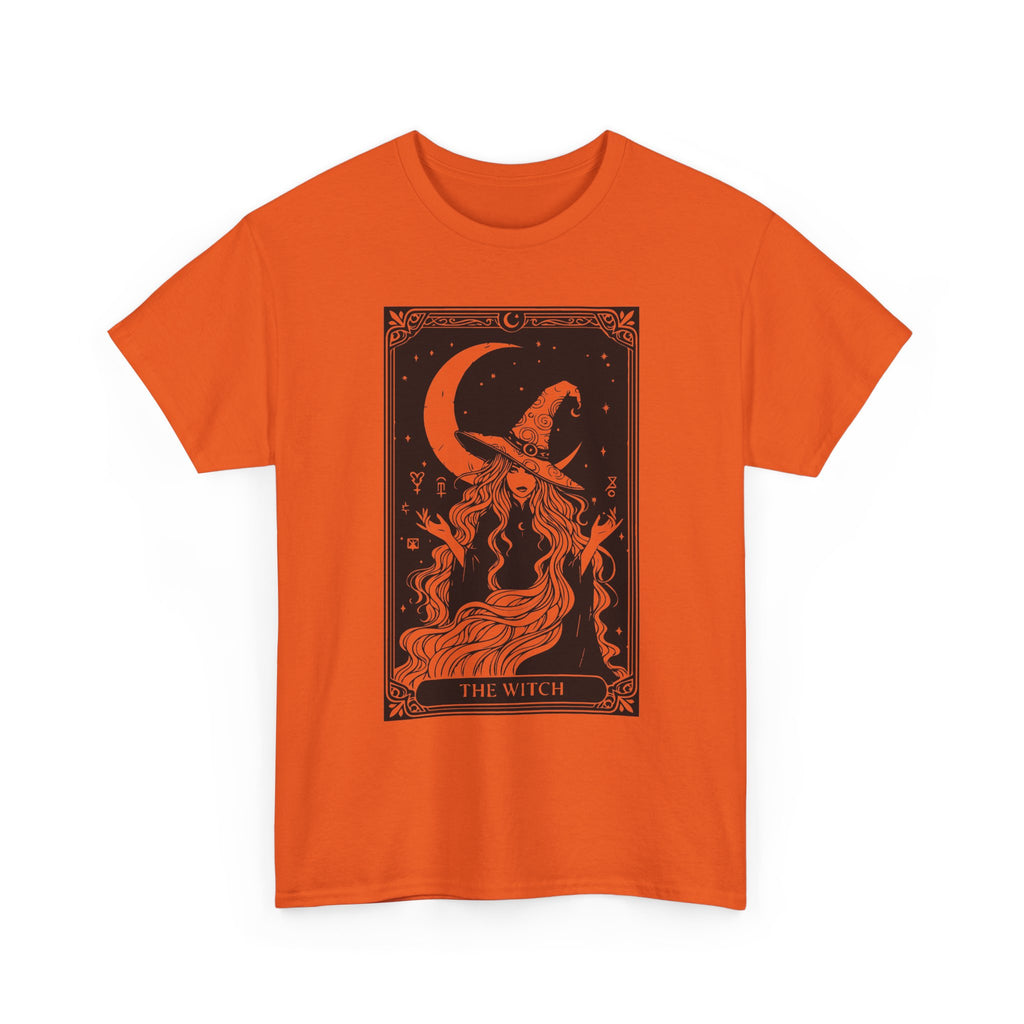 Witch & Moon T-Shirt — Mystical Tarot Art Graphic Tee