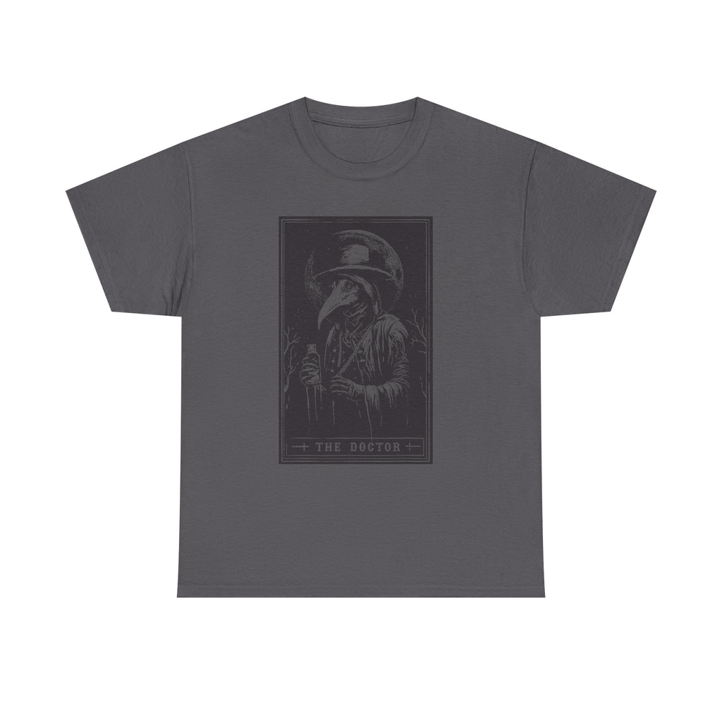 Graphic Tee — 'The Doctor' Plague Doctor Illustration T-Shirt