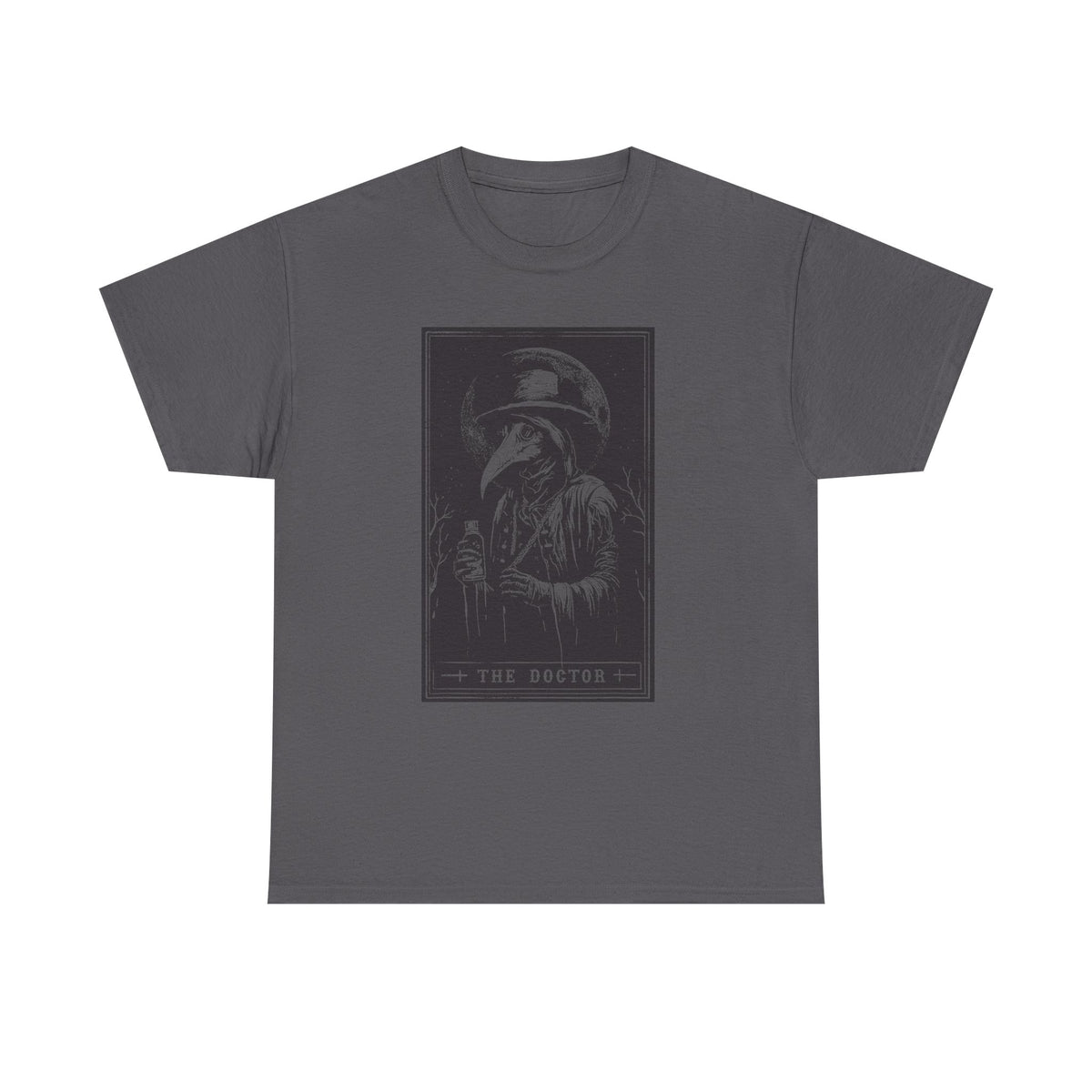 Graphic Tee — 'The Doctor' Plague Doctor Illustration T-Shirt