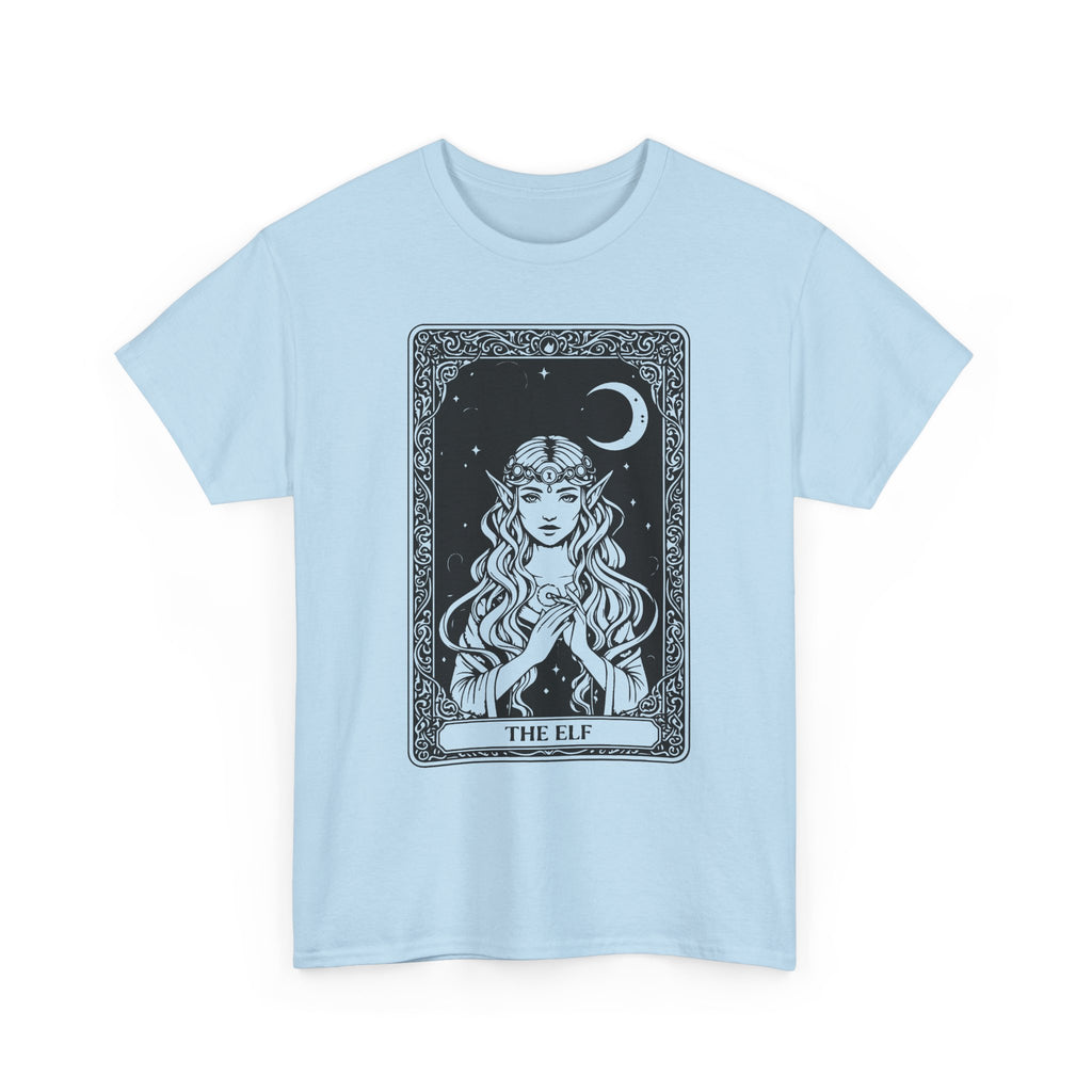 The Elf Tarot Card Tee — Mystical Moon Illustration T-Shirt