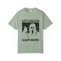 Scary Movies Tee — "Let’s Watch Scary Movies" Horror Graphic T-Shirt
