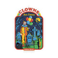 Sticker — “Clowns Are Funny” Retro Horror Graveyard Kiss-Cut Sticker