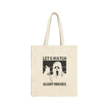 Tote Bag — "Let's Watch Scary Movies" Halloween Canvas Tote