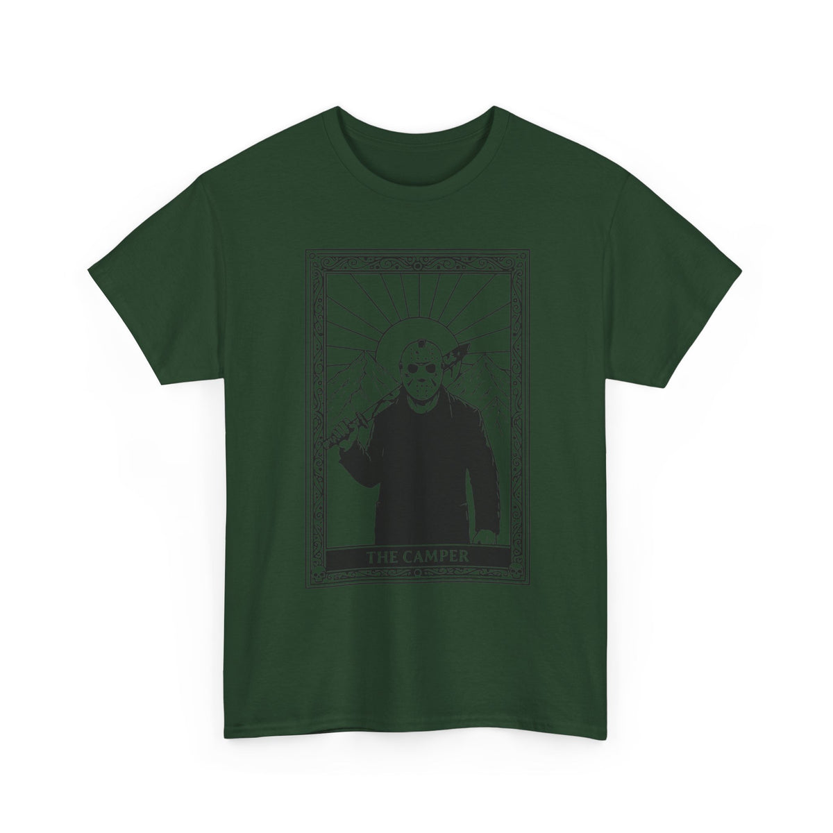 Skull Saint Graphic Tee — Mountain Tarot Illustration