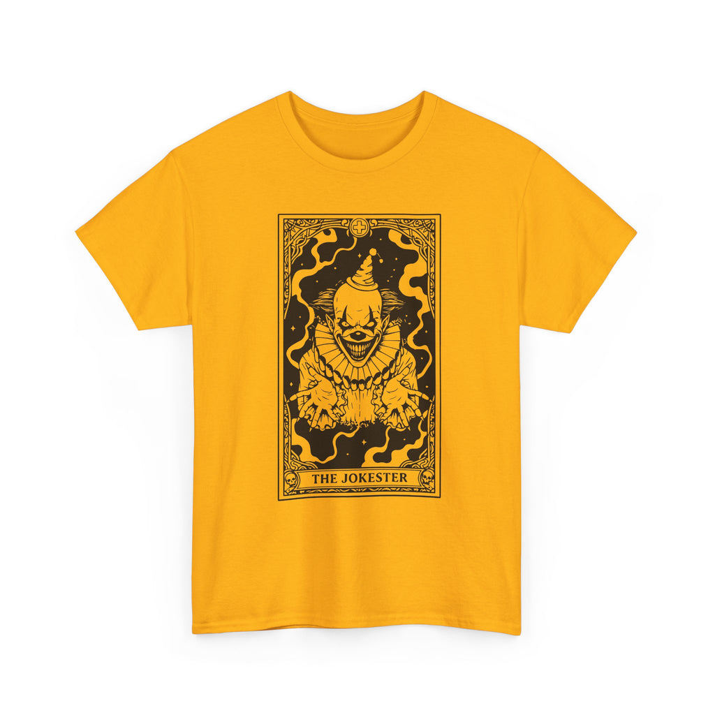 The Jokester Tarot T-Shirt — Gothic Clown Graphic Tee