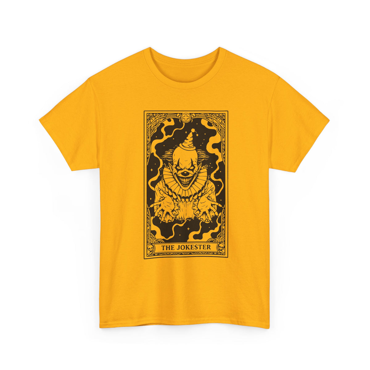 The Jokester Tarot T-Shirt — Gothic Clown Graphic Tee