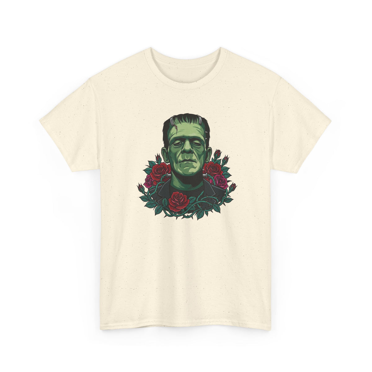 Frankenstein Portrait Tee — Gothic Rose Monster T-Shirt