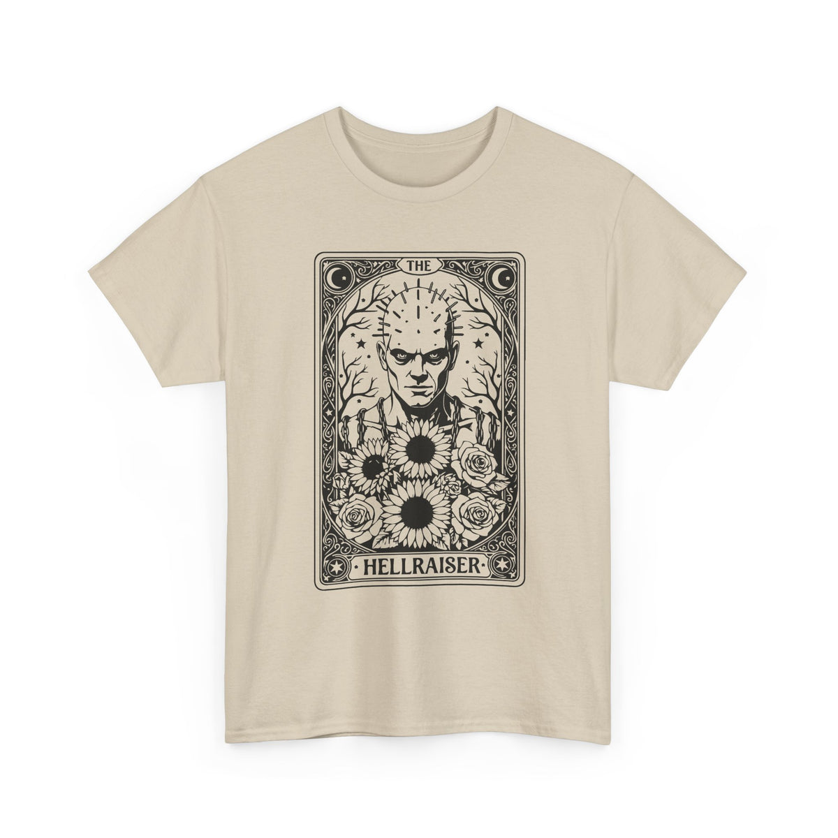 Hellraiser Tarot Card T-Shirt — Gothic Horror Pinhead Graphic Tee