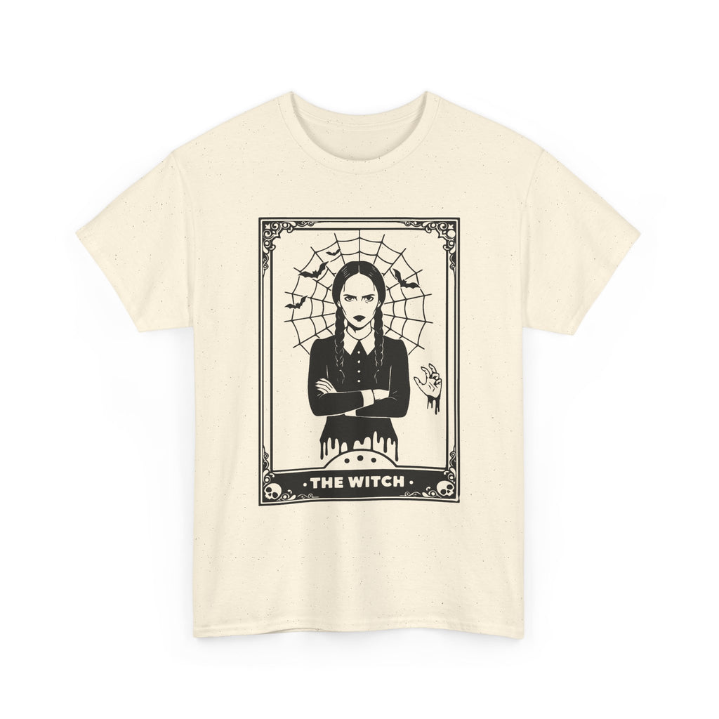 The Witch Graphic Tee - Gothic Tarot-Style Witch T-Shirt