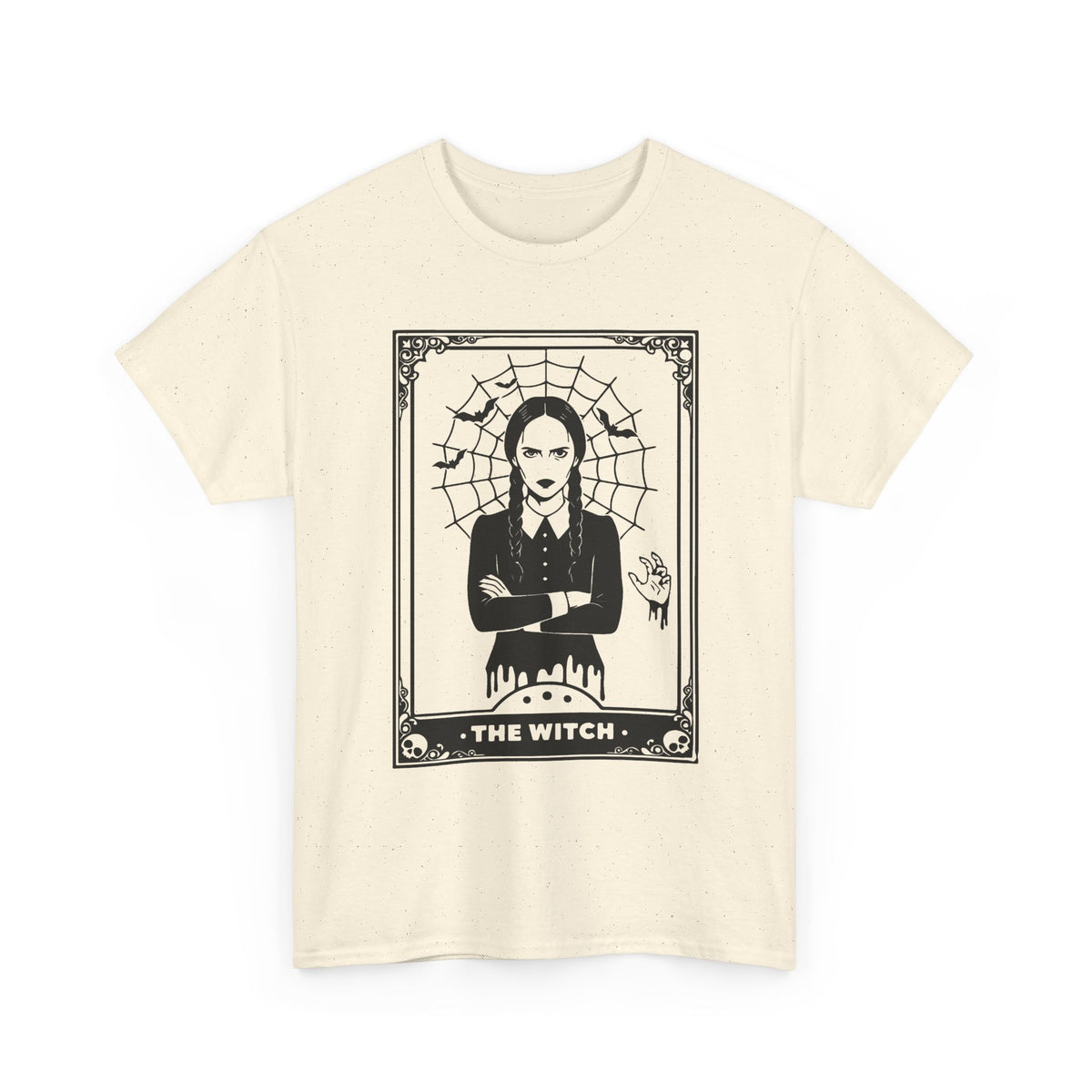 The Witch Graphic Tee - Gothic Tarot-Style Witch T-Shirt