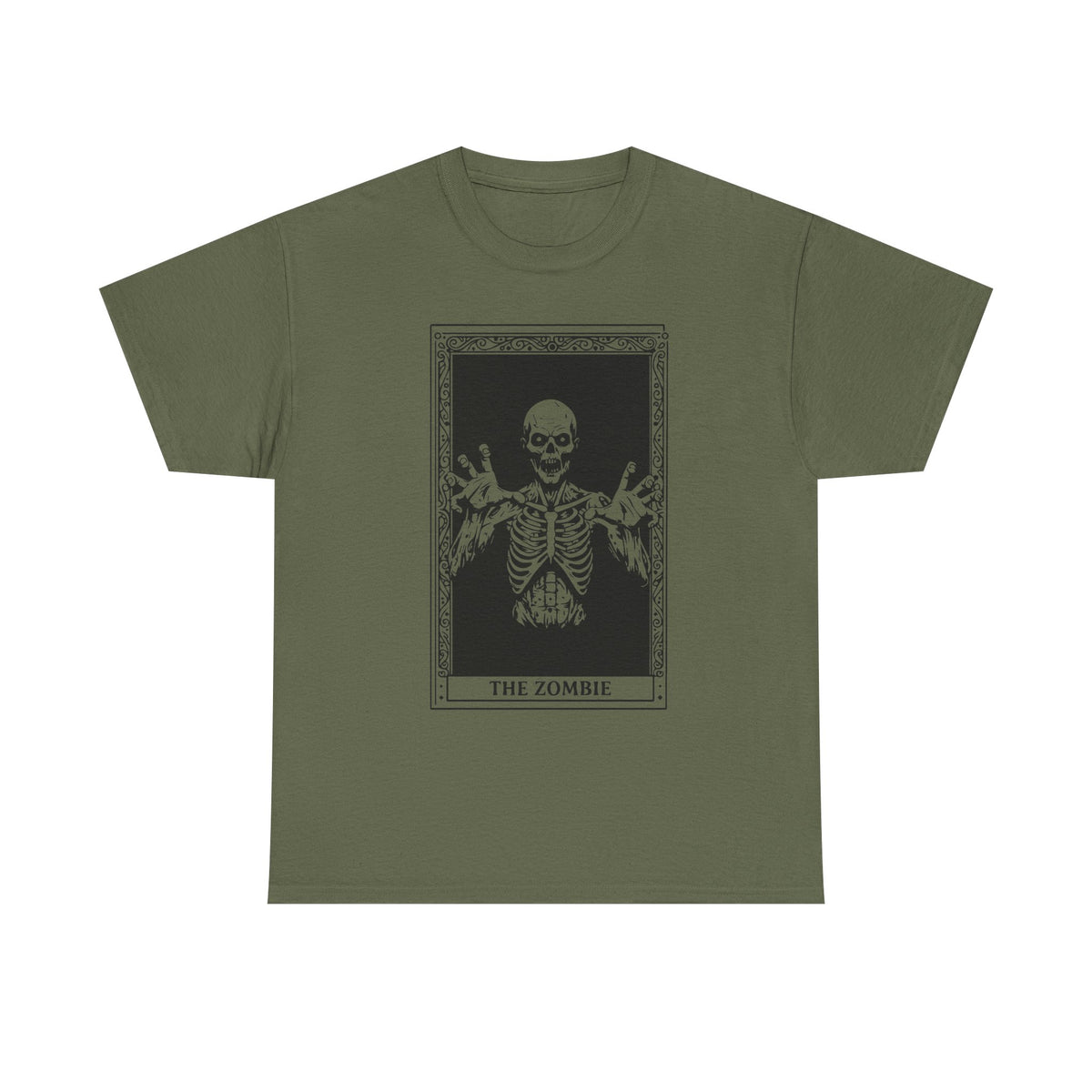 Zombie Tarot T‑Shirt — 'The Zombie' Skeletal Tarot Card Tee