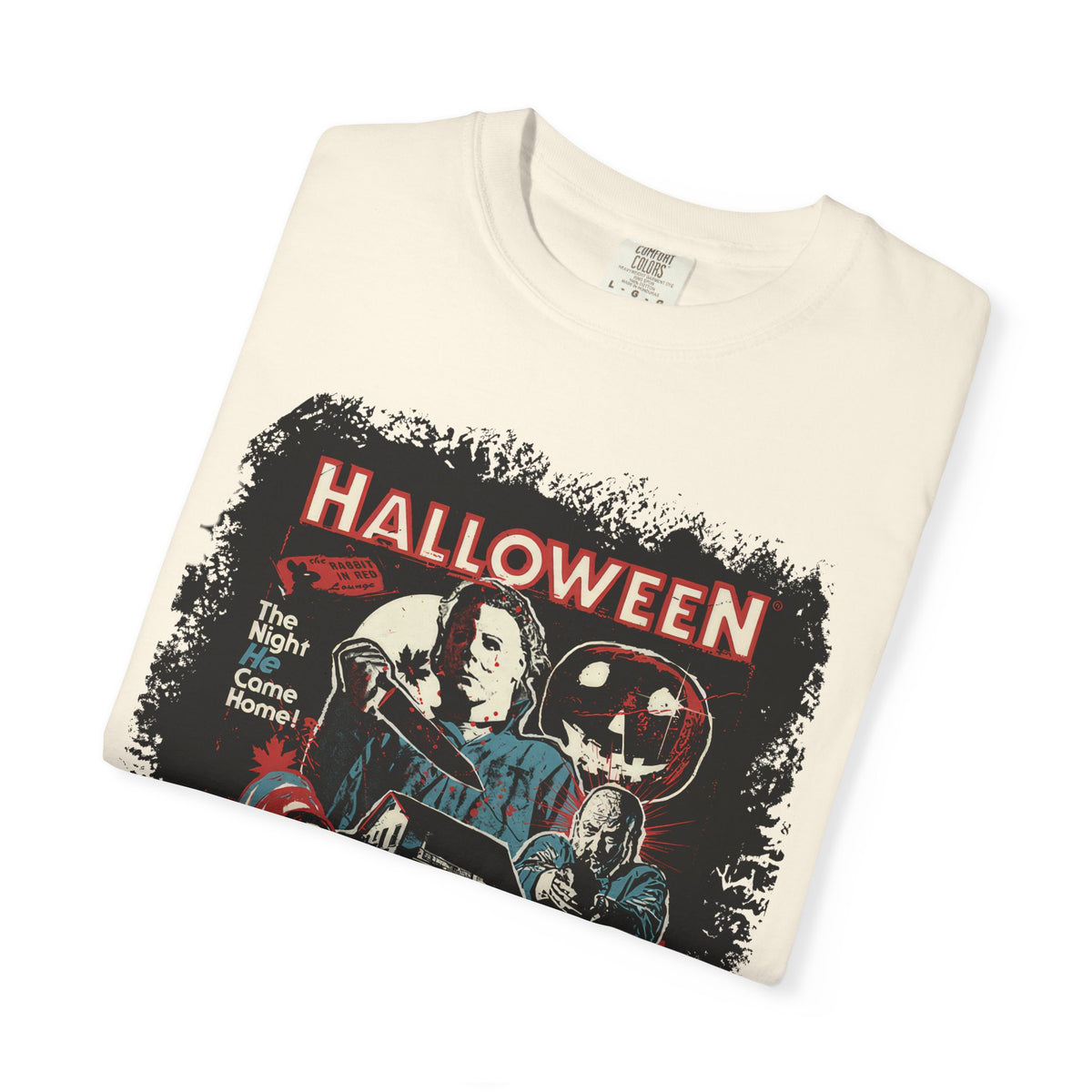 Halloween Retro Horror Movie T-Shirt — Vintage Slasher Collage Tee