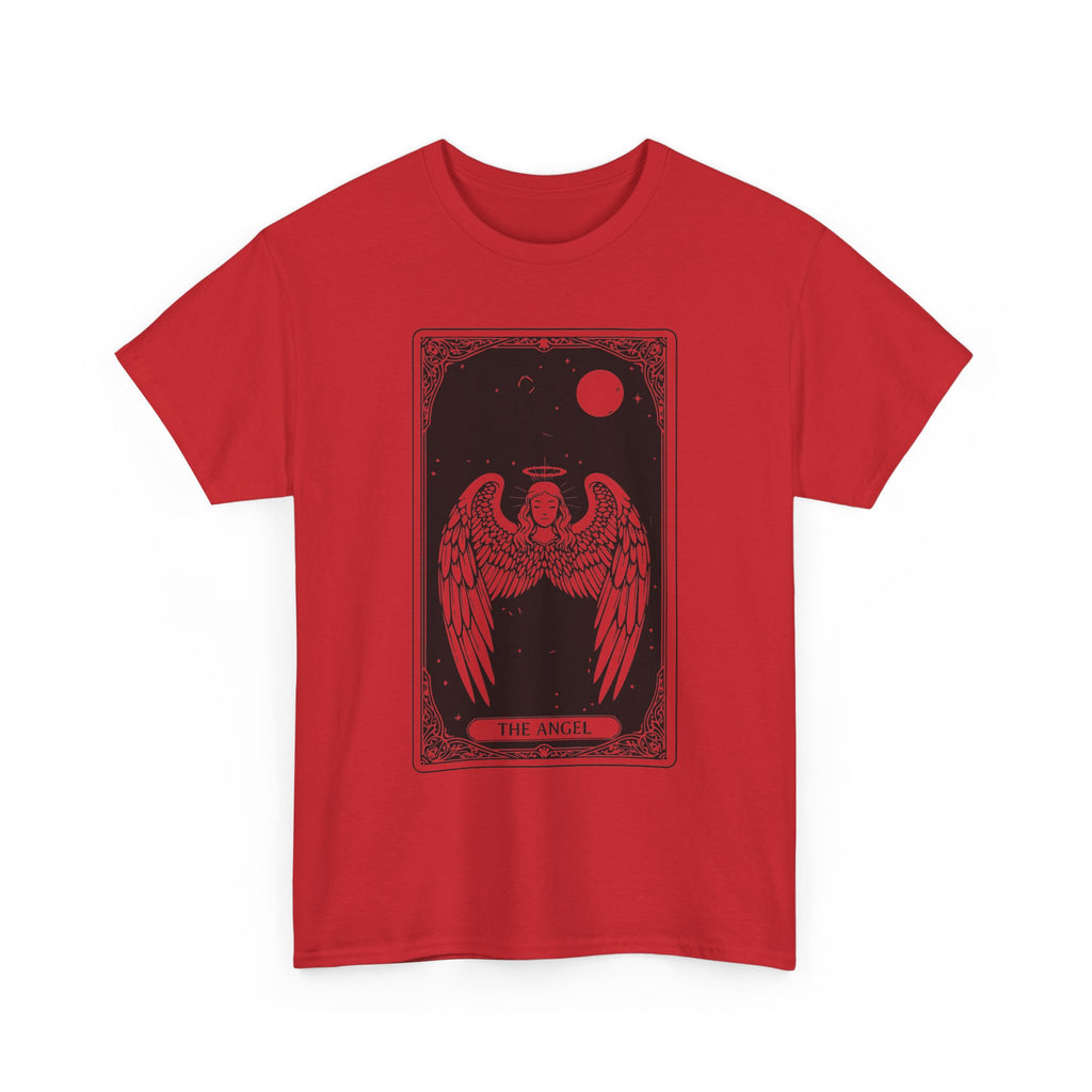 Tarot 'The Angel' Graphic Tee — Gothic Moonlight Angel Shirt