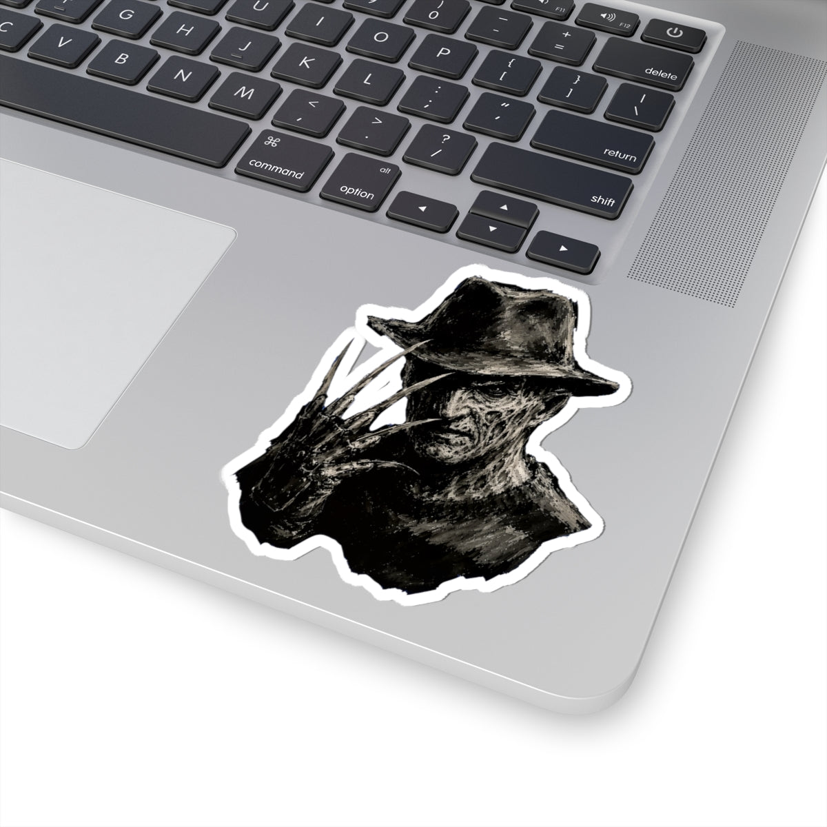 Horror Icon Sticker — Freddy Krueger Style Kiss-Cut Decal