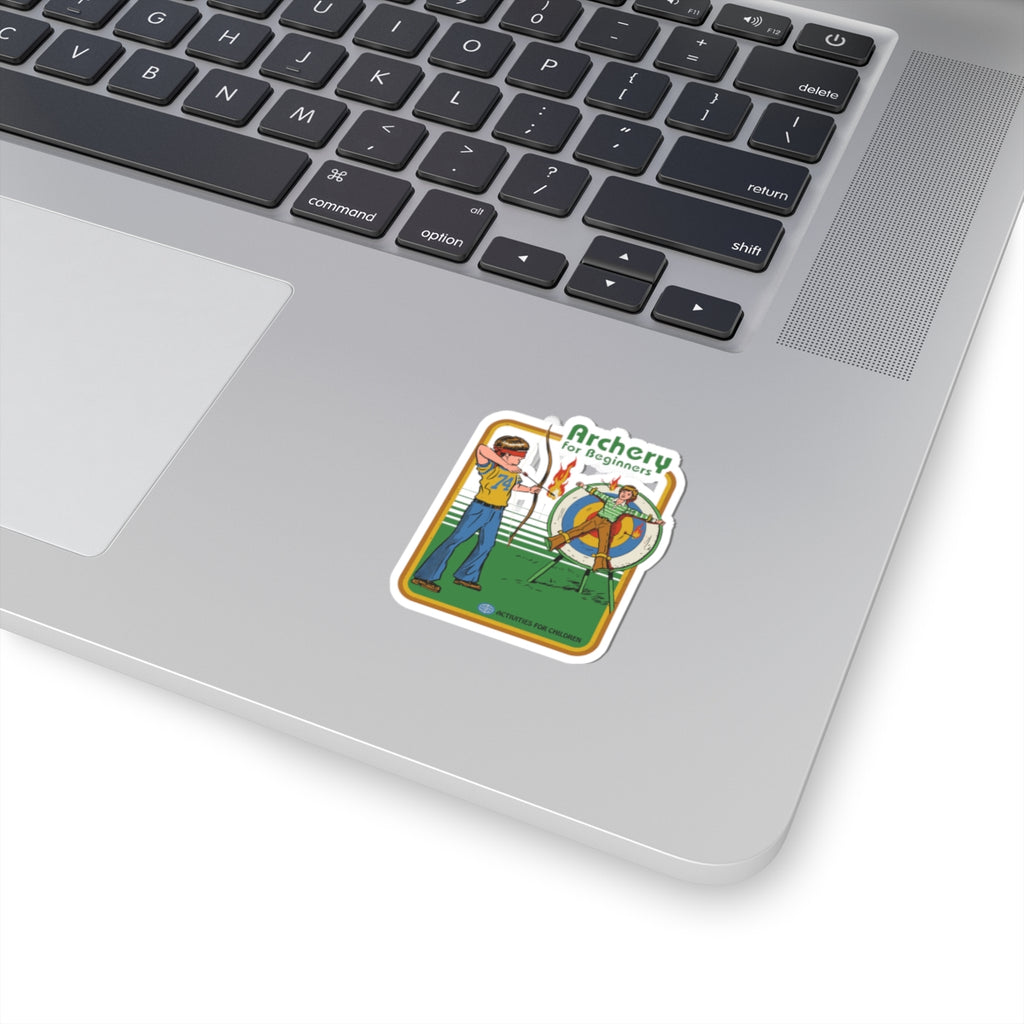 Archery for Beginners Sticker — Retro Kids Sports Kiss-Cut Sticker