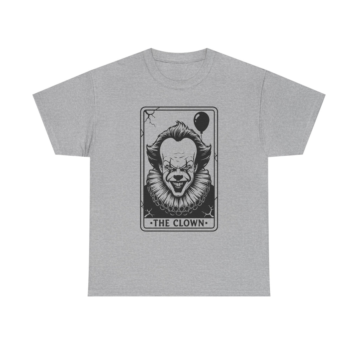 Horror Clown Tarot T-Shirt — 'The Clown' Graphic Tee