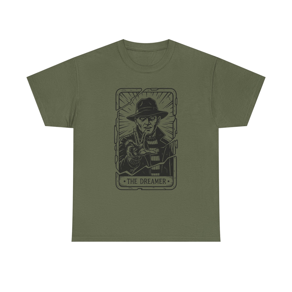 Dreamer Tarot Tee — Vintage Noir Illustration T-Shirt
