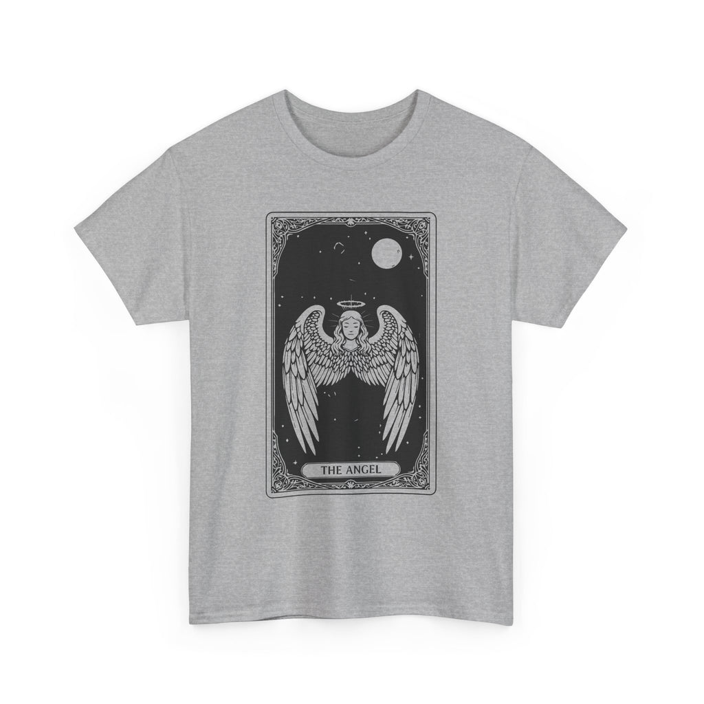 Tarot 'The Angel' Graphic Tee — Gothic Moonlight Angel Shirt