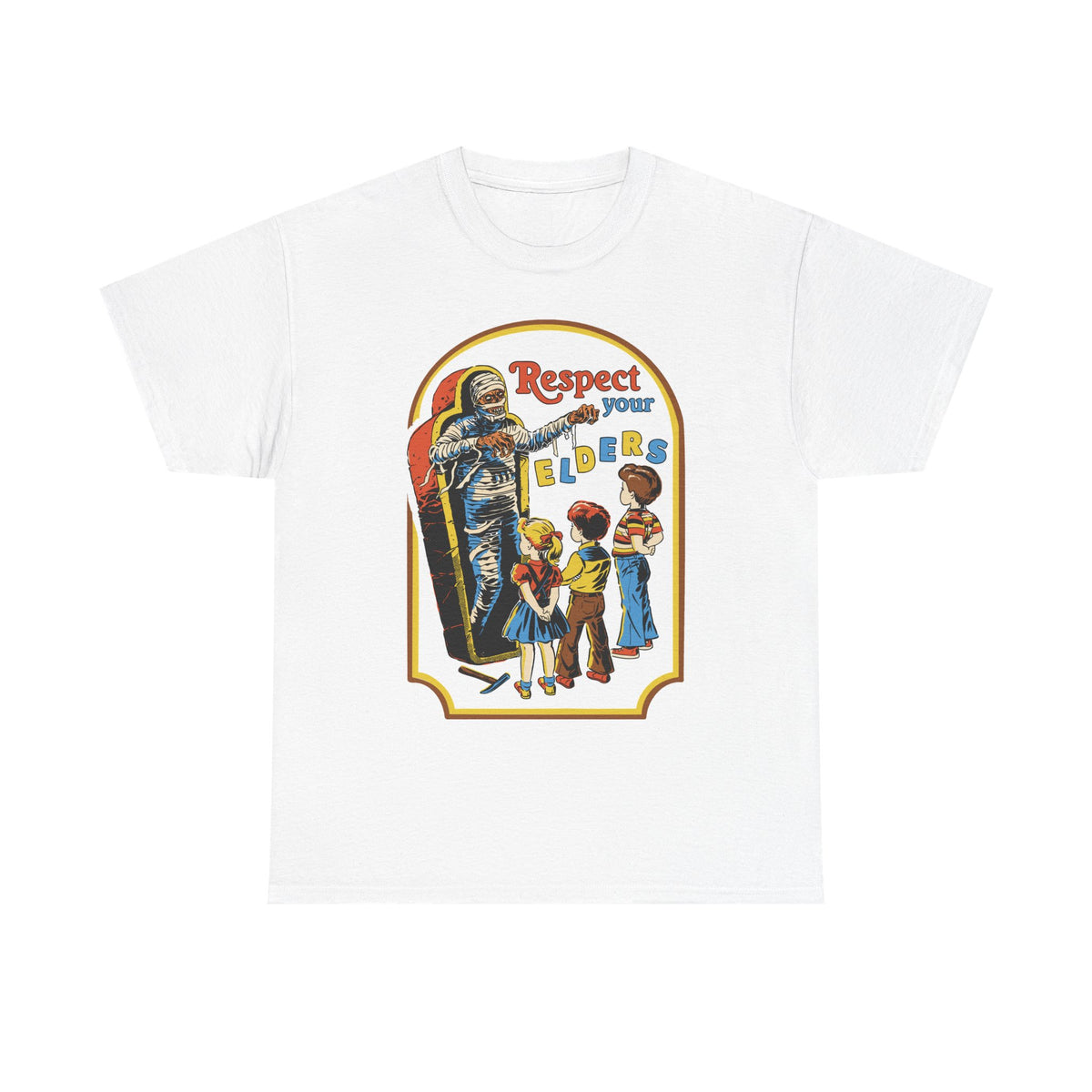 Respect Your Elders Vintage Retro Tee — Kids Learning & Respectful Message T-Shirt