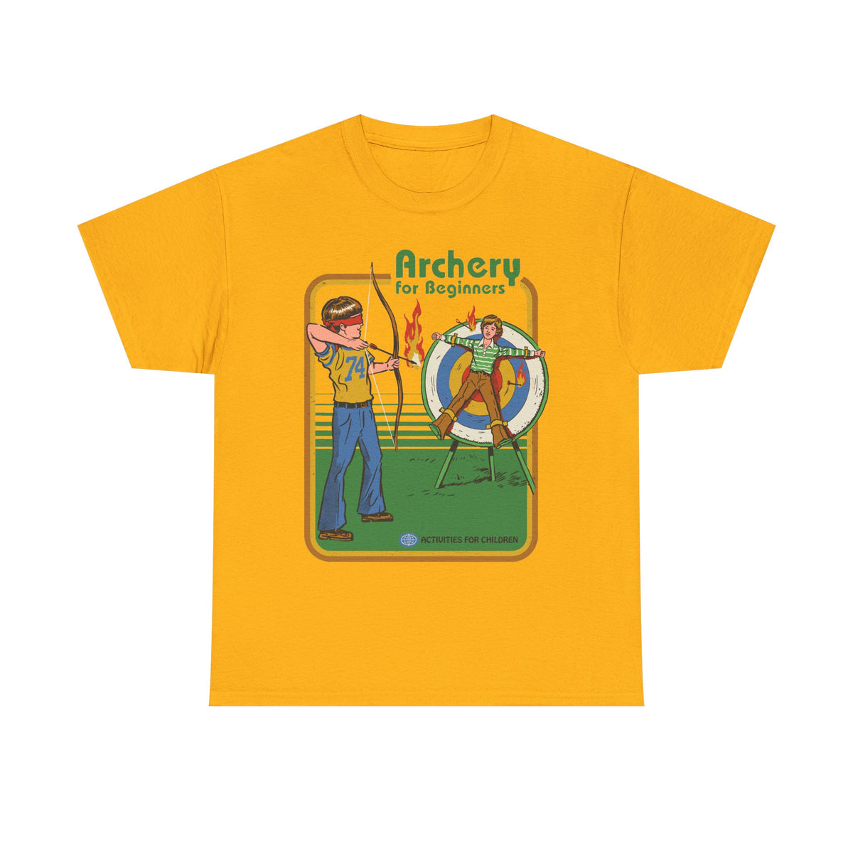Archery for Beginners T-Shirt — Retro Archery Instruction Tee