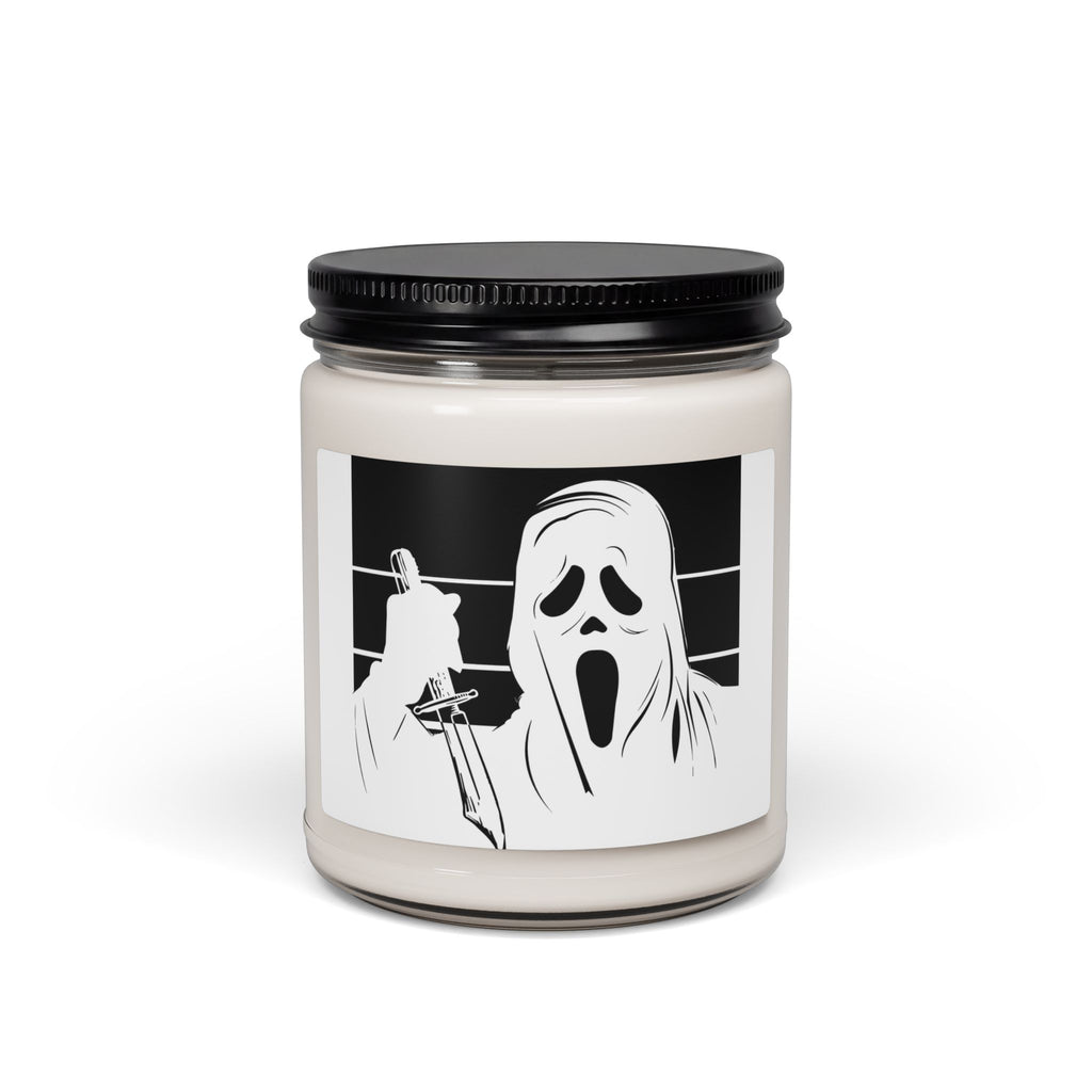 Ghostface Horror Candle — 9oz Scented Soy Candle for Halloween & Horror Fans
