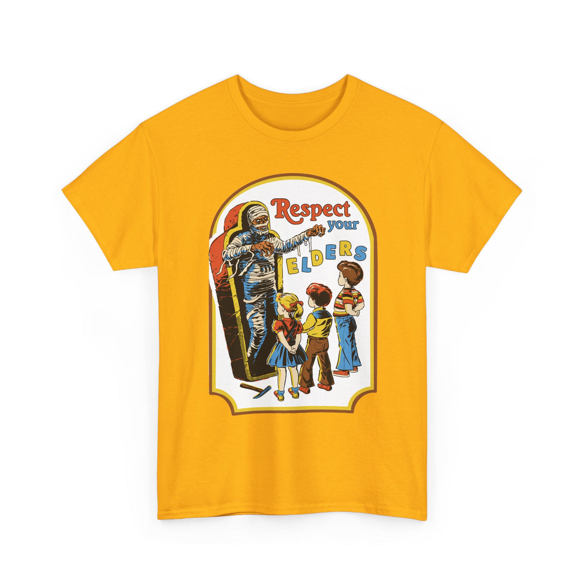 Respect Your Elders Vintage Retro Tee — Kids Learning & Respectful Message T-Shirt