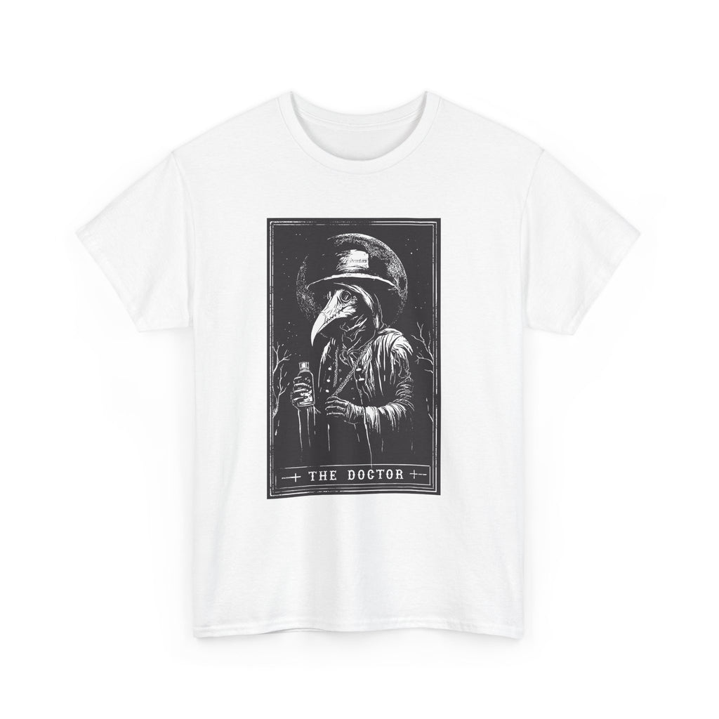 Graphic Tee — 'The Doctor' Plague Doctor Illustration T-Shirt