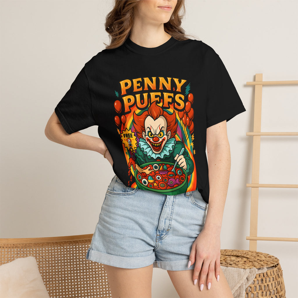T-Shirt — Penny Puffs Horror Clown Cereal Tee