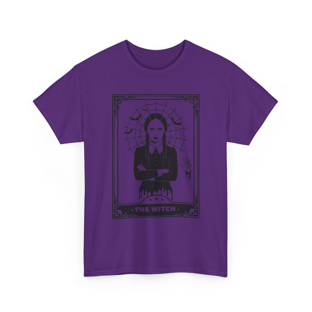The Witch Graphic Tee - Gothic Tarot-Style Witch T-Shirt