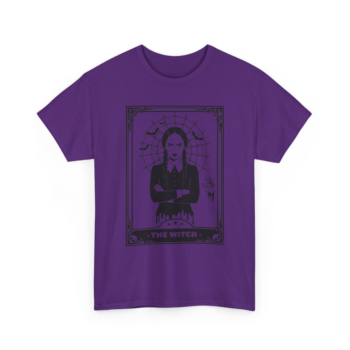 The Witch Graphic Tee - Gothic Tarot-Style Witch T-Shirt