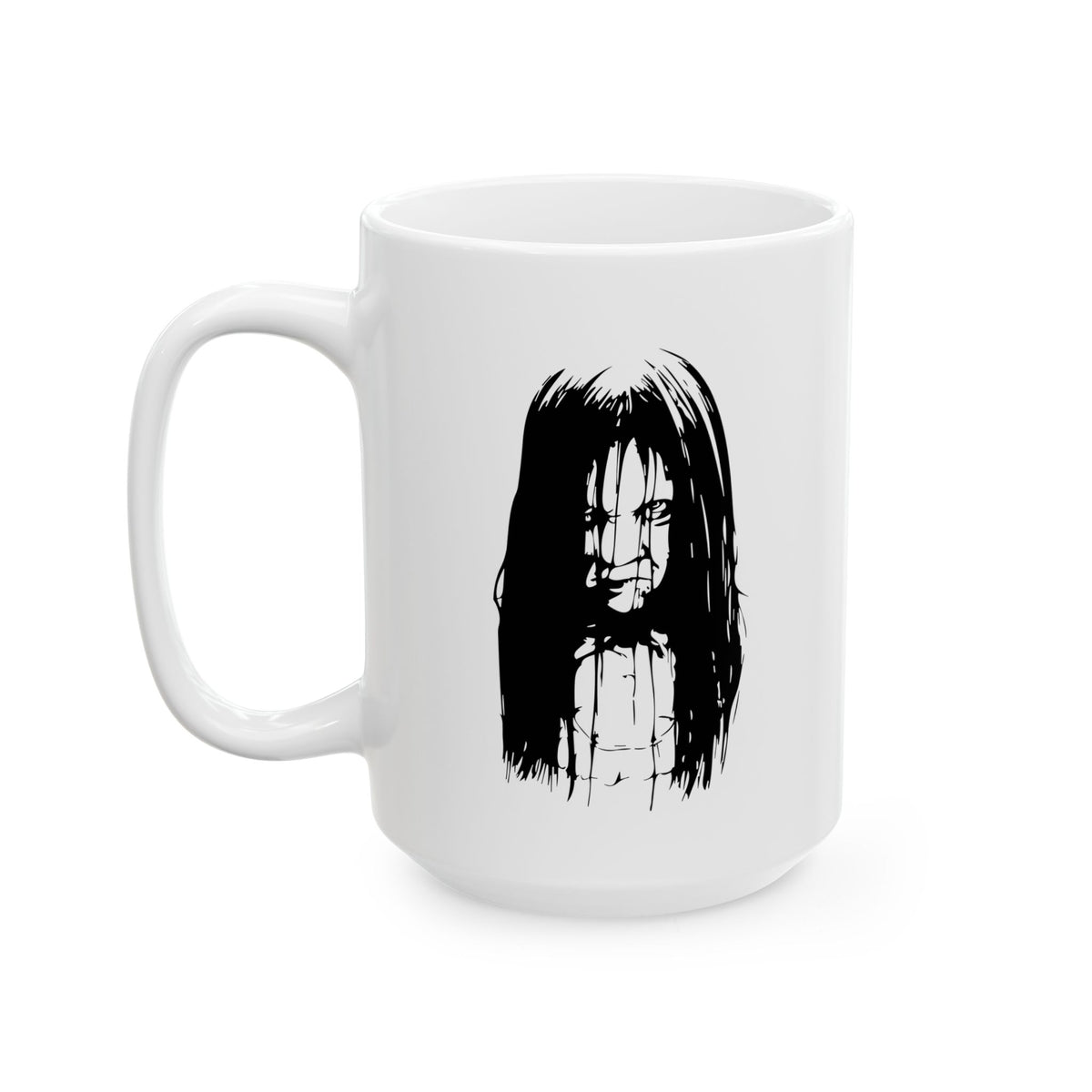 Inspirational Minimalist Ceramic Coffee Mug — Neutral Brushstroke Design (11oz & 15oz)