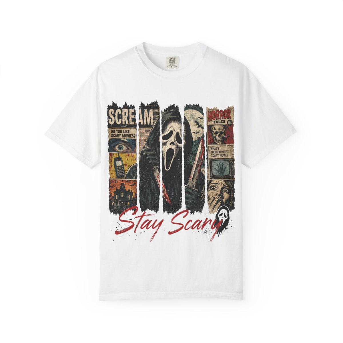 Scream 'Stay Scary' Horror Graphic T-Shirt