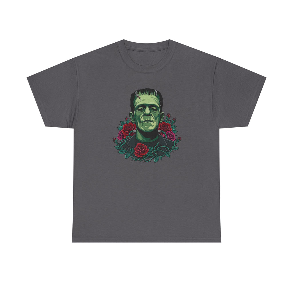 Frankenstein Portrait Tee — Gothic Rose Monster T-Shirt