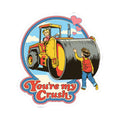 Retro 'You're My Crush' Kiss-Cut Sticker — Cute Steamroller Valentine Decor
