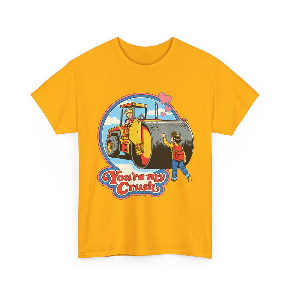 Vintage 'You're My Crush' Tee — Cute Construction Valentine T-Shirt
