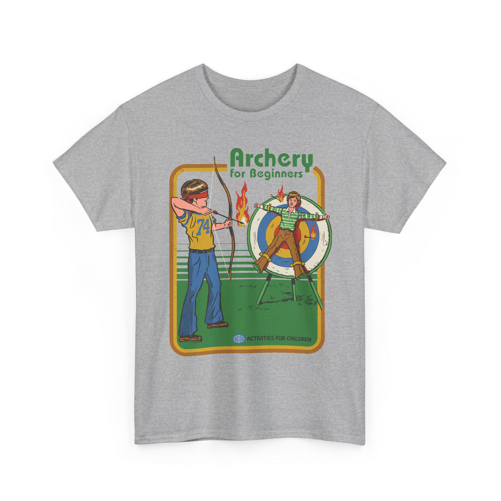 Archery for Beginners T-Shirt — Retro Archery Instruction Tee