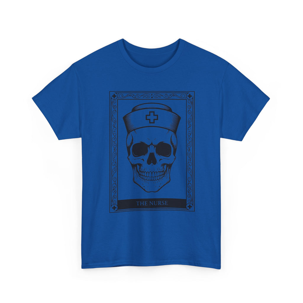 Nurse Skull Graphic Tee — Gothic Medical Skull T‑Shirt