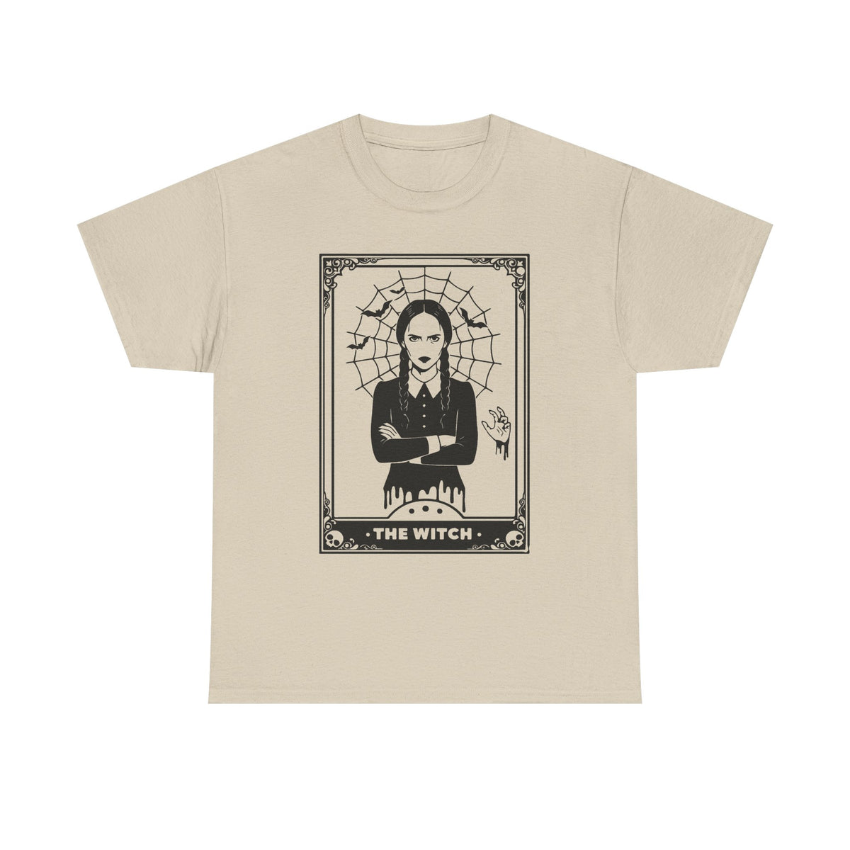 The Witch Graphic Tee - Gothic Tarot-Style Witch T-Shirt
