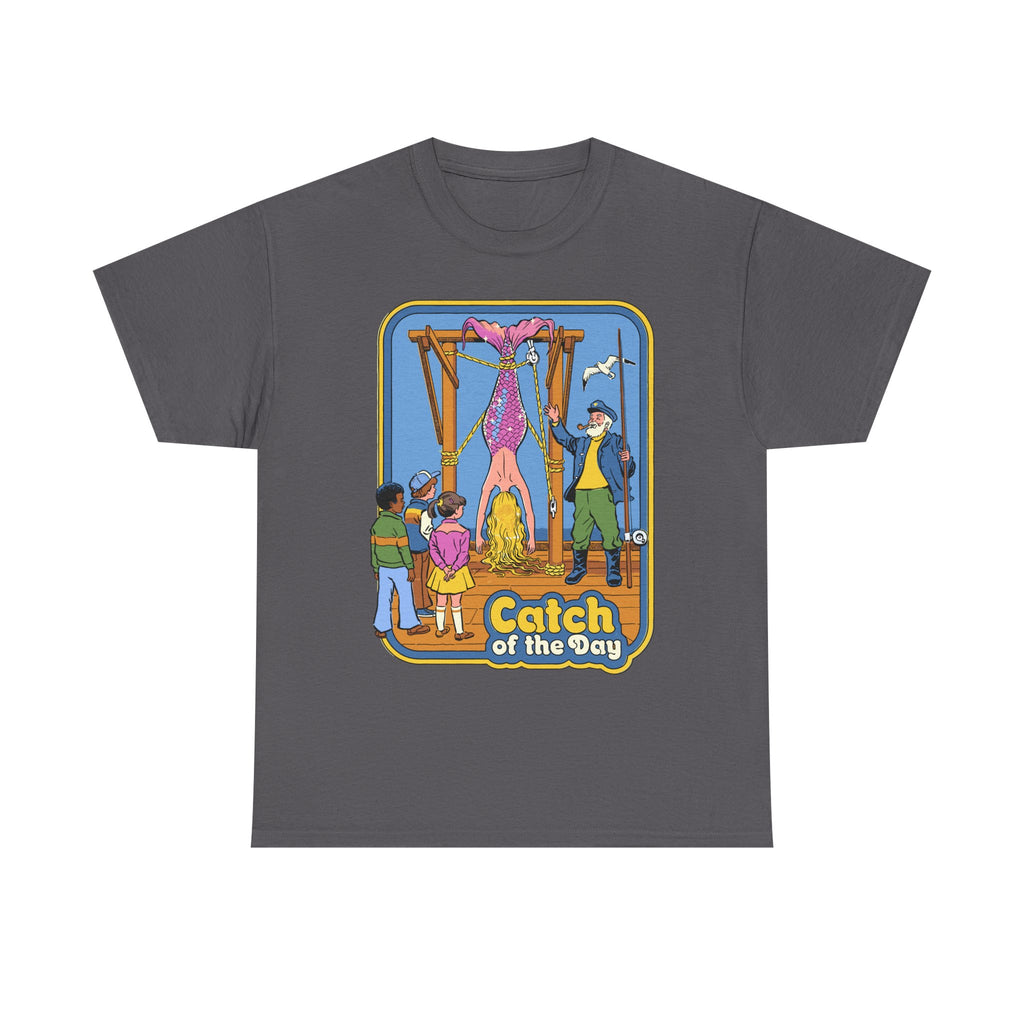 T-Shirt — "Catch of the Day" Retro Fishing Illustration Tee