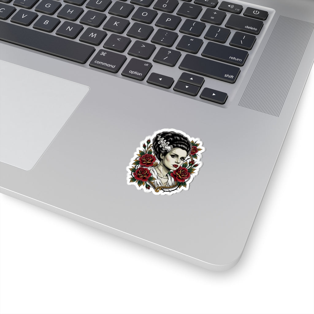 Bride of Frankenstein Sticker – Gothic Rose Kiss-Cut Sticker