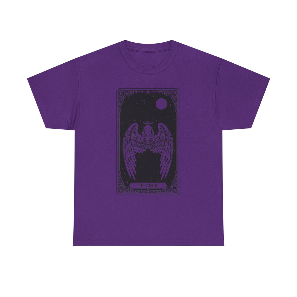 Tarot 'The Angel' Graphic Tee — Gothic Moonlight Angel Shirt