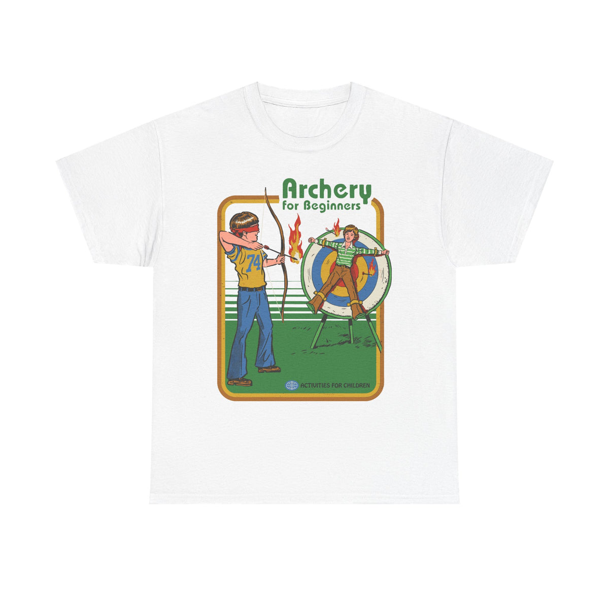 Archery for Beginners T-Shirt — Retro Archery Instruction Tee