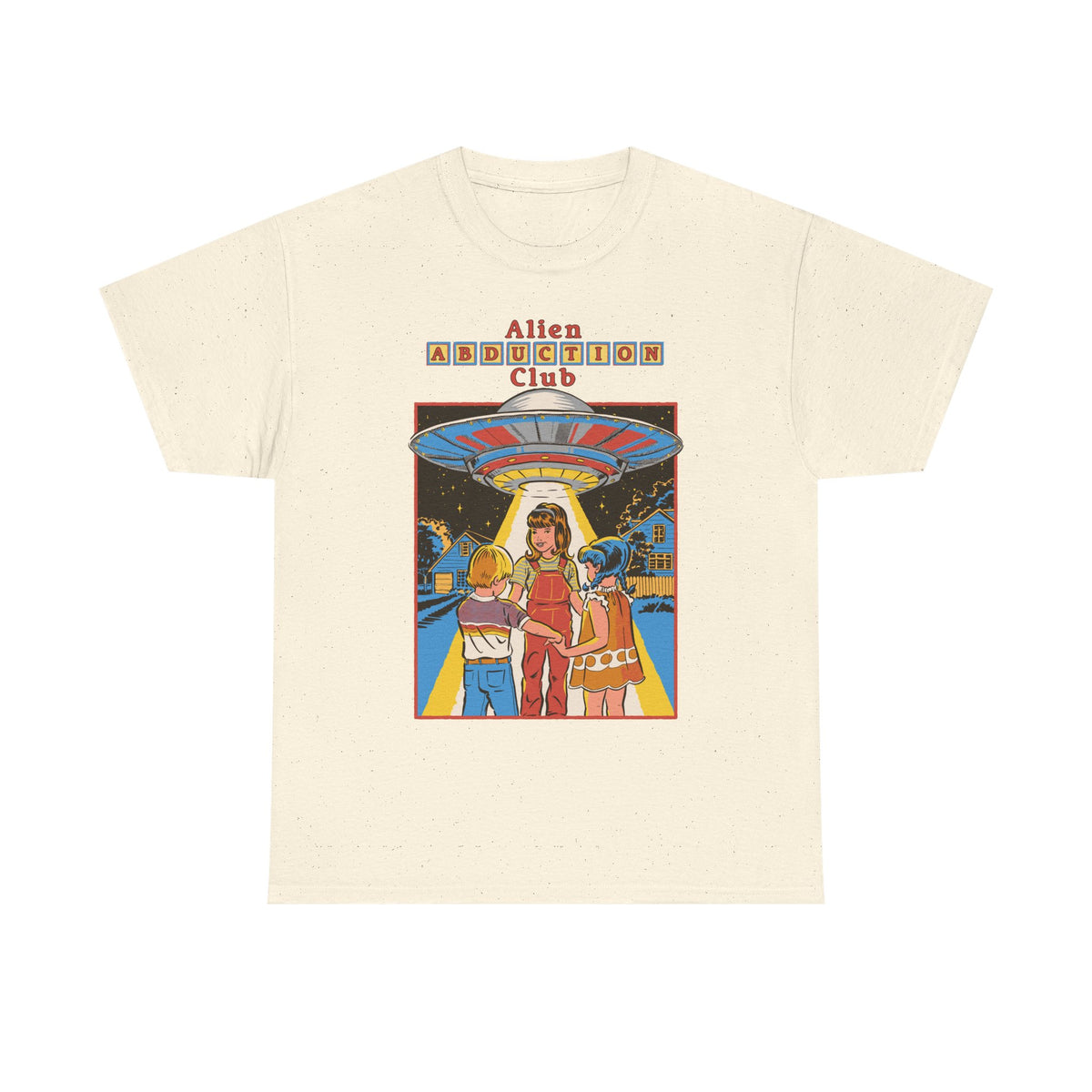 Alien Abduction Club Graphic Tee — Retro UFO Sci‑Fi T-Shirt